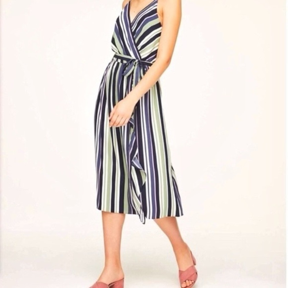 LOFT Outlet Stripped WrapMidi Dress 👗